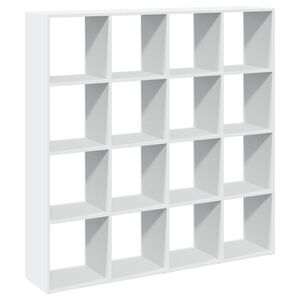 vidaXL B&uuml;cherregal Wei&szlig; 137,5x29x137,5 cm Holzwerkstoff