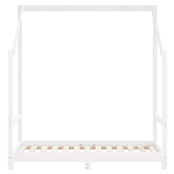 vidaXL Kinderbett Wei&szlig; 70x140 cm Massivholz Kiefer