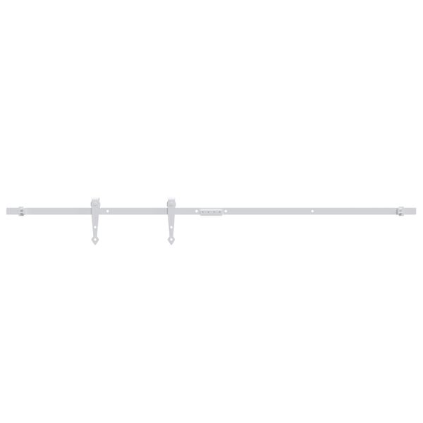 vidaXL Mini Schiebet&uuml;rbeschlag Set f&uuml;r Schrankt&uuml;ren Carbonstahl 122 cm