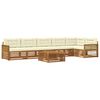 vidaXL Outdoor-Sofagarnitur 7 Stk. Natur und Creme