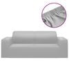 vidaXL Stretch Sofahusse 2-Sitzer Grau Polyester-Jersey