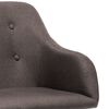 vidaXL Esszimmerst&uuml;hle 4 Stk. Drehbar Taupe Stoff