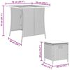 vidaXL 5-tlg. Garten-Essgruppe mit Kissen Beige Poly Rattan