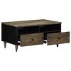vidaXL Couchtisch Hellgrau 80x54x40 cm Massivholz Mango