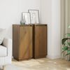 vidaXL Sideboards 2 Stk. Honigbraun 31,5x34x75 cm Massivholz Kiefer