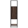 vidaXL Highboard Braun Eichen-Optik 35,5x35x139cm Holzwerkstoff Metall