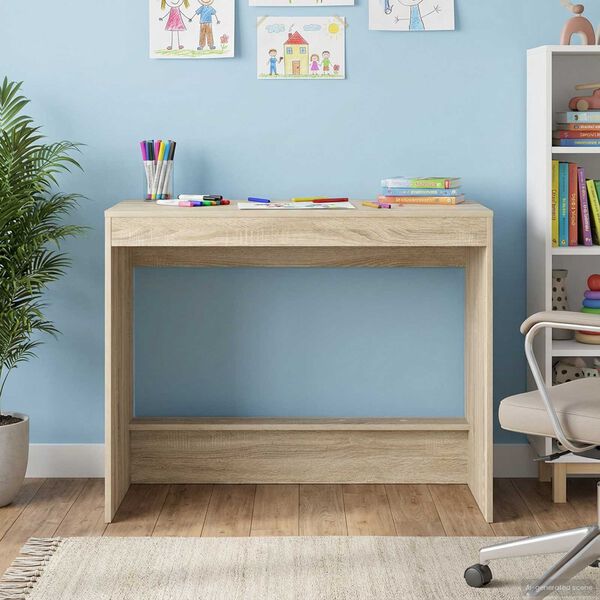 vidaXL Bett-Schreibtisch Sonoma-Eiche 100 x 45 x 75 cm Holzwerkstoff