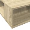 vidaXL Bettgestell Sonoma-Eiche 120x190 cm Holzwerkstoff