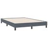 vidaXL Boxspringbett ohne Matratze Dunkelgrau 160x220 cm Samt