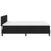 vidaXL Boxspringbett mit Matratze Schwarz 140 x 190 cm Stoff