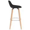 vidaXL Barhocker 2 Stk. Schwarz Stoff