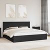 vidaXL Bettrahmen mit Schubladen Schwarz 200 x 200 cm Ingenieurs Holz