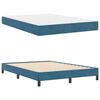 vidaXL Boxspringbett mit Matratze Dunkelblau 140 x 200 cm Stoff