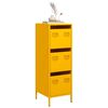vidaXL Highboard Senfgelb 39x35x103,5 cm Stahl