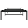 vidaXL Bettgestell Metall Schwarz 90x190 cm