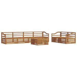 vidaXL Outdoor-Sofagarnitur 7 stk. Natur Massivholz Akazie