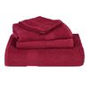 vidaXL Badet&uuml;cher FROGN 4 Stk. Bordeaux 100x150 cm 360 g/m&sup2;