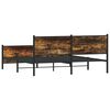 vidaXL Metallbett ohne Matratze R&auml;uchereiche 193x203 cm