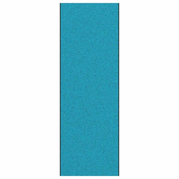 vidaXL Fu&szlig;matte Cyan und Schwarz 120 x 350 cm Polyamid und PVC