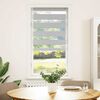 vidaXL Doppelrollo Hellgrau 60x150 cm Stoffbreite 55,9 cm Polyester