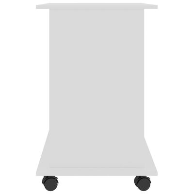 vidaXL PC-Tisch Weiß 80×50×75 cm Spanplatte