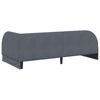 vidaXL Eckbettgestell mit Matratze mit Kopfteil 2 pcs Grau Samt