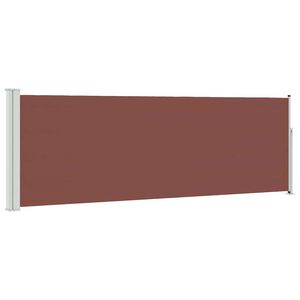 vidaXL Ausziehbare Seitenmarkise 100x300 cm Braun