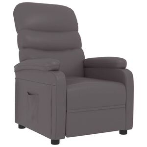 vidaXL Relaxsessel Grau Kunstleder