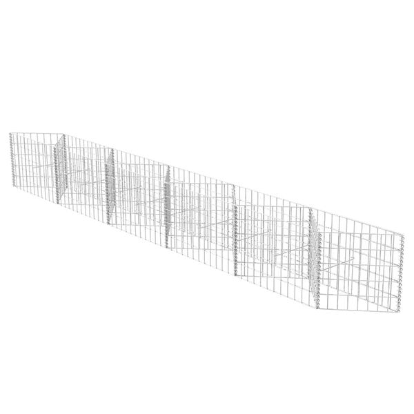 vidaXL Gabionenkorb Pflanzkasten Gem&uuml;se-Hochbeet Stahl 300&times;30&times;50 cm