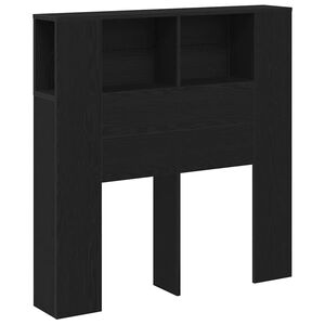 vidaXL Kopfteil Schrank Schwarz Eichen-Optik 100 x 19 x 104,5 cm