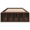 vidaXL Bettgestell Braun Eichen-Optik 100x200 cm Holzwerkstoff