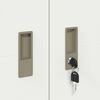 vidaXL Aufbewahrungsschrank 2 pcs Wei&szlig; 60 x 40 x 200 cm Stahl