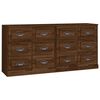 vidaXL Sideboards 2 Stk. Braun Eichen-Optik Holzwerkstoff