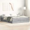 vidaXL Bettgestell Grau Sonoma 150x200 cm