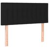 vidaXL Boxspringbett mit Matratze & LED Schwarz 120x190 cm Stoff