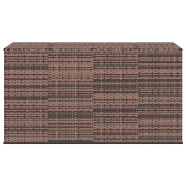 vidaXL Garten-Kissenbox PE Rattan 194x100x103 cm Braun