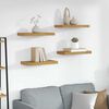 vidaXL Wandregal 4 pcs Beige 50 x 23,5 x 4 cm Holzwerkstoff