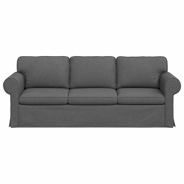 vidaXL Sofa Dunkelgrau Gesamtabmessungen: 215 x 82 x 80 cm (B x T x H)