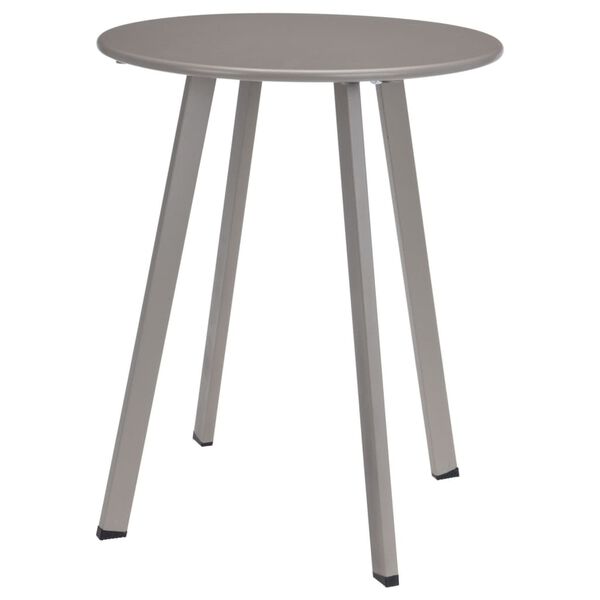 ProGarden Outdoor Beistelltisch 40x49 cm Matte Taupe