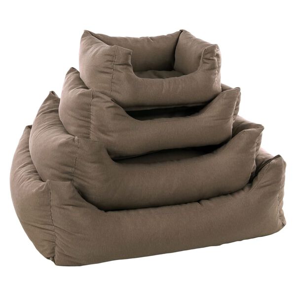 FLAMINGO Hundebett mit Rei&szlig;verschluss Panama 50x40x18 cm Taupe