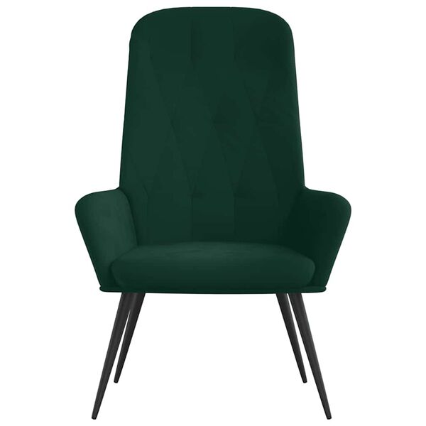 vidaXL Relaxsessel Dunkelgr&uuml;n Samt