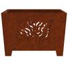vidaXL Feuerstelle Braun 60 x 60 x 40 cm Stahl