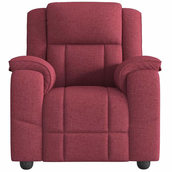 vidaXL Massagesessel Weinrot Stoff