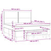 vidaXL Boxspringbett mit Matratze Dunkelgr&uuml;n 160x200 cm Samt