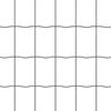 vidaXL Zaun mit Pfosten Grau 1 x 25 m Stahl und PVC
