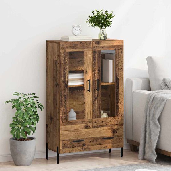 vidaXL Highboard Corona Altholz 69,5 x 31 x 115 cm Holzwerkstoff