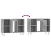 vidaXL Badschrank Betongrau 80x33x60 cm Holzwerkstoff