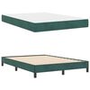vidaXL Boxspringbett mit Matratze Dunkelgr&uuml;n 160 x 200 cm Stoff
