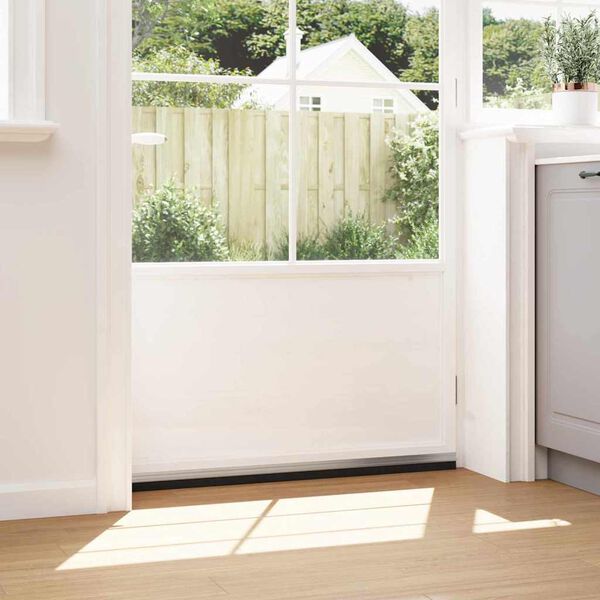 vidaXL Selbstklebende T&uuml;rb&uuml;rstendichtungen 6 pcs Silber 100 cm