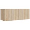 vidaXL 4-tlg. TV-Schrank-Set Sonoma-Eiche Holzwerkstoff